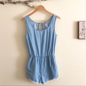 Mimi Chica Chambray Romper